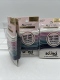 (3) Scunci No Damage Medium Hold Pastel Hair Tie Elastics 30ctea COMBINESHIP