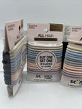 (3) Scunci No Damage Medium Hold Nude Gray Hair Tie Elastics 30ctea COMBINESHIP