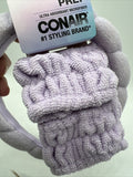 Conair Wash & Prep Head Wrap Spa Headband & Wristbands Absorbent Microfiber Calm