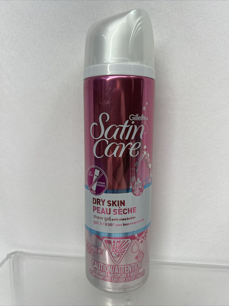 Gillette Satin Care Shave Gel Dry Shea Butter Moisturizer Creme 7oz COMBINESHIP