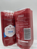 (4) Old Spice Fresh High Endurance Aluminum-Free Deodorant 2x Twin Pack 4x3.0oz