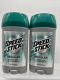 (2) Speed Stick Deodorant Regular 3oz Each 24 Hour  Protection AntiPerspirant