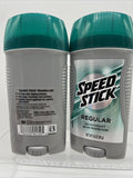 (2) Speed Stick Deodorant Regular 3oz Each 24 Hour  Protection AntiPerspirant