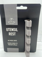 Zulay Kitchen Silicone Utensil Rest BPA-Free Spoon Drip Pad Heat Resistant