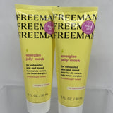 (5) Freeman Energize Jelly Facial Mask & Cleanser 3oz Restore Yuzu Lemon