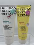 (2) Freeman Energize Jelly Facial Mask  & Purifying Creme Break Out Refine Pores