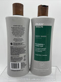 (2) RAW SUGAR Mens Body Wash Eucalyptus + Cedar Leaf 25oz Invigorating Hydrating