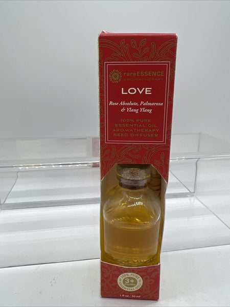 LOVE  Rare Essence Essential Oil Spa Mini Diffuser ROSE   REED  30ml/1oz