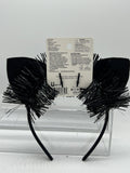 Scunci LIGHT UP Halloween Velvet Cat Ear Headband Black Glitter  COMBINE SHIP￼￼