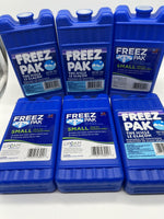 (12) Freez Pak Reusable Ice Substitute Lifoam Refreezeble Cooler Packs Small 6”