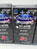 (3) Pedialyte Advanced Care Plus Electrolyte Powder 6 Packets Berry Frost