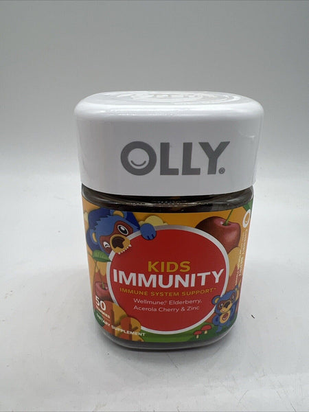 OLLY Kids Immunity Multi Vitamin Cherry Berry  50 Gummies 8/24 COMBINE SHIPPING