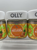 (4) OLLY Post-Game Recover, Pineapple Punch, 25 Gummies x 37/24