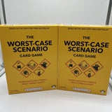 (2) Worst Case Scenario Card Game  Disaster Strikes Party Set Humor Victim Wheel