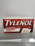 (3) Tylenol Extra Strength Coated Tablets For Adults, 100 Count 3/25