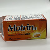 Motrin IB Pain Reliever Fever Reducer (NSAID) Ibuprofen Tablets, 100 Count 5/26