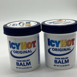 (2) Icy Hot Original Strength Pain Relieving Balm (3.5 Oz) 7/26