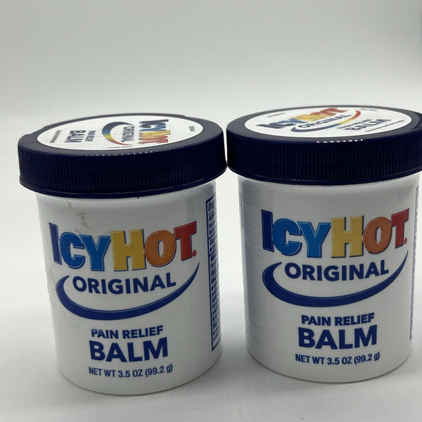 (2) Icy Hot Original Strength Pain Relieving Balm (3.5 Oz) 7/26