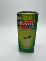 Zyrtec 24 Hr Children’s Allergy Syrup with Cetirizine Grape Flavor 4 oz 12/25