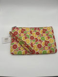 Travel Wallet wristlet Pouch  Orange Lemon Lime pink summer Fruit Bag Makeup