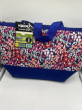 Igloo Cooler Insulated Bag Dual Compartment Pouch Zipper Blue Lunch 9 Can Tote