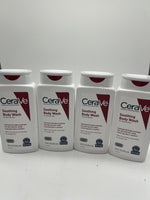 (4) CeraVe Soothing Body Wash for Very DrySkin Gentle Formula Hydrating 10oz