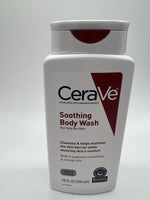 (4) CeraVe Soothing Body Wash for Very DrySkin Gentle Formula Hydrating 10oz