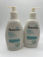 (2) Aveeno Calm +Restore Oat Repairing Lotion Sensitive Moisturize FragFree 12oz