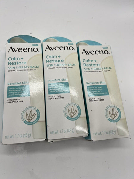 (3) Aveeno Calm + Restore SkinTherapy Balm for SensitiveSkin 1.7 OZ