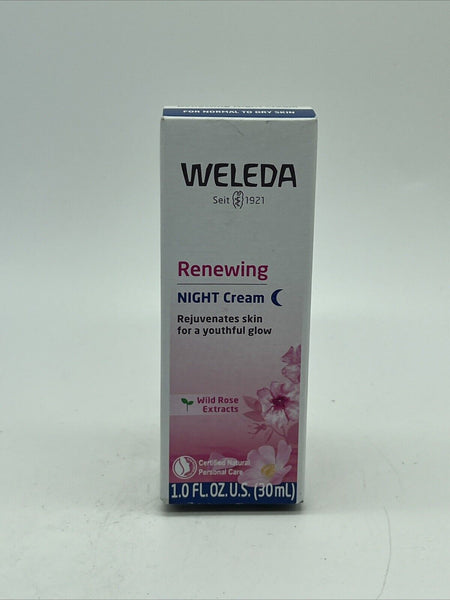 Weleda Renewing Night Crème Wild Rose Moisturizer  1oz COMBINESHIP
