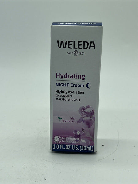 Weleda Hydrating  Night Crème Wild Iris Extract Moisturizer  1oz COMBINESHIP
