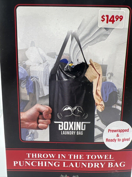 Gym Tote Canvas Punching Laundry Bag Shoulder Strap Throw In Towel 32" X 20"