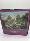 Serenity Chapel 1000 Pieces Thomas Kinkade 26"x19" Ceaco Puzzle Bonus Poster