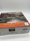 Sierra Paradise 1000 Pieces Thomas Kinkade 26"x19" Ceaco Puzzle Bonus Poster