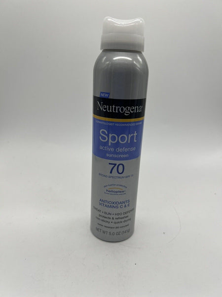 Neutrogena Sport Active Defense SPF 70 Sunscreen Spray Water Resistant
