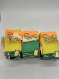 (3) Scrub Daddy Sponge Daddy Dual-Sided Sponge + Scrubber  2pk COMBINE SHIP