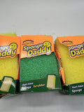 (3) Scrub Daddy Sponge Daddy Dual-Sided Sponge + Scrubber  2pk COMBINE SHIP