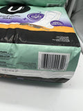 (2) U BRAND VALUE SIZE U by Kotex Clean & Secure overnight maxi pads 30 Ct