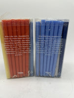 (2) 45 pcs Rite Lite Chanukah Hanukkah Judaica Blue White Red Candles 5.25"