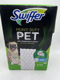 Swiffer Sweeper Pet Heavy Duty Dry Cloth Refills Febreze Dog Cat Hair  32  Ct