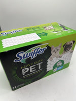 Swiffer Sweeper Pet Heavy Duty Dry Cloth Refills Febreze Dog Cat Hair  32  Ct