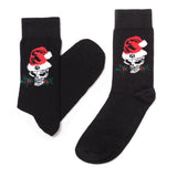 Alchemy Gothic SOX002 The Alchemist Christmas Crew Socks Goth Skull S/M or M/L