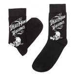 Alchemy Gothic SOX005 - Dead Man Walking  Crew Socks Black S/M or M/L