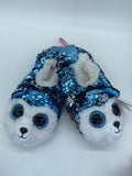 Plush TY BEANIE BOO'S Medium Slushy Dog  Fashion Slipper Socks Sequin Kid Toy