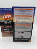 (2) Off! Mosquito Lamp Repellent Refill 2x Diffusers 2x Candles Each 6hr Patio