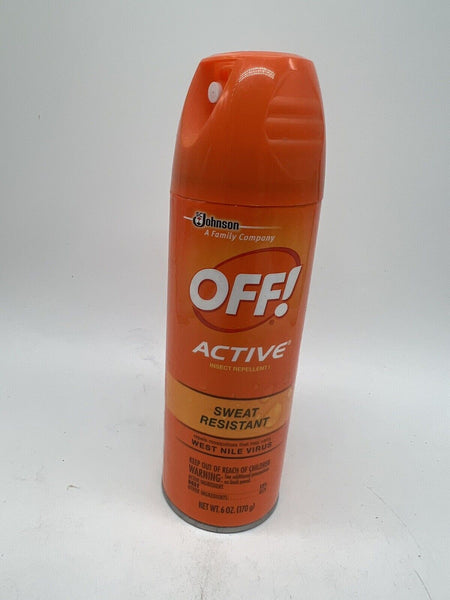 OFF! Active Insect Repellent l Liquid Sweat Resistant Repels Mosquitoes 6 oz