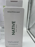 (3) Native Body Wash Eucalyptus & Mint Sulfate /Paraben Dye Free  Men Women 18oz