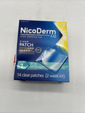 NicoDerm CQ Step 1 Stop Smoking Aid Clear Nicotine Patches - 14 Count.