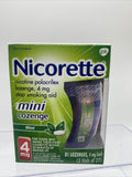 (2) Nicorette stop smoking aid mini Lozenge 81 Lozenges 4 mg Mint 3 Vials 10/24