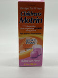 Motrin Childrens Ibuprofen Oral Suspension Bubble Gum Flavor 4 oz 1/27